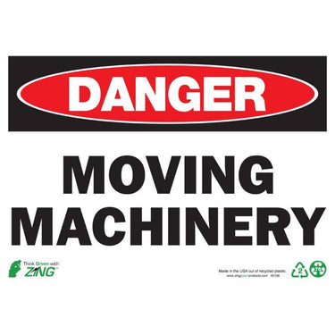 ZING Eco Safety Sign, Danger, 10X14- Model 2108